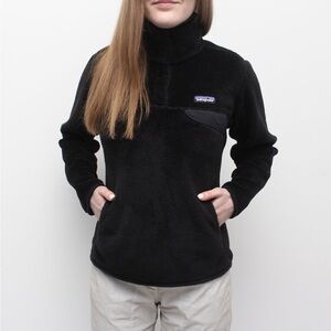Patagonia Re-Tool Fleece Snap T Black Size Large
